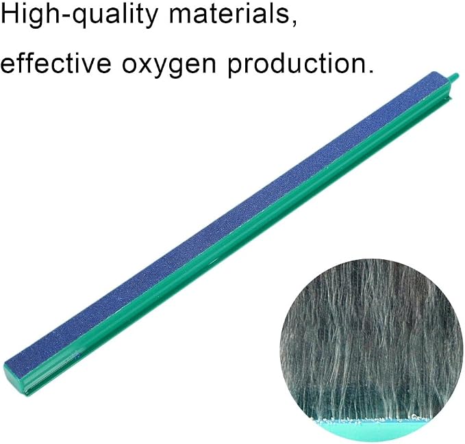 Green Air Stone Bar Fine Bubble Diffuser for Aquarium Air Pump Even Oxygenation and Heat Dissipation(30CM)