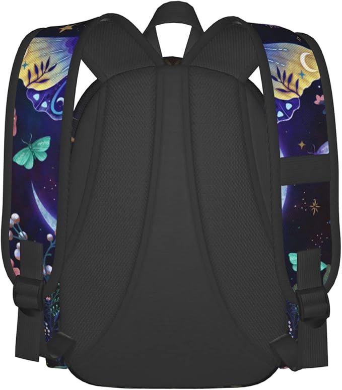 Moon-Moth Backpack for Women 16.7 inch Travel Casual Laptop Backpack Lightweight Waterproof Durable Hiking Daypack