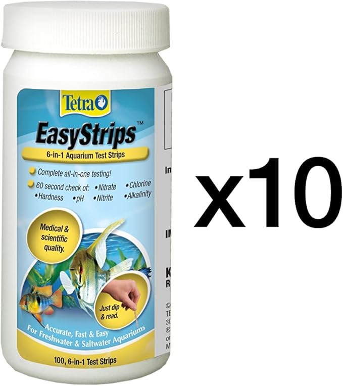 Tetra 1000 Count EasyStrips 6-in-1 Test Strips (Pack of 10)