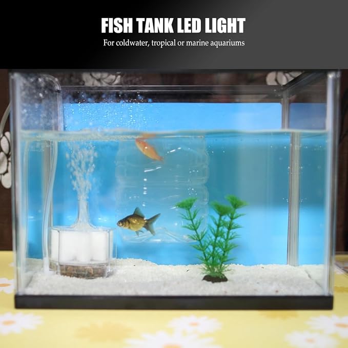 UEETEK E27 5W Led Lamp for Fish Tank Aquarium Light for and Box Led Lamp for Aquarium Plant Growth White 5.11 X 1.49 X 1.49 in
