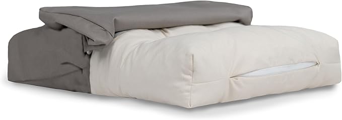 Naturepedic Organic Pet Bed Cover - Washable Waterproof Mattress Protector - Removable Cover for Dog and Cat Bed - Large