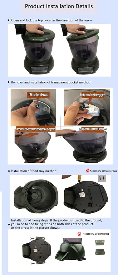 4.5L Pond Fish Feeder, Automatic Fish Feeder for Pond, Timer High Capacity, Battery-Powered for Vacations & Hot or Cold Weather
