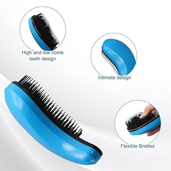 Puppy Brush for Small Dogs Portable,Dog Brush for Small Dogs Gentle, Reduces Shedding & Tangles,For Cavapoo, Yorkies, Pomeranians, Shih Tzu, Bichon Frise,Blue