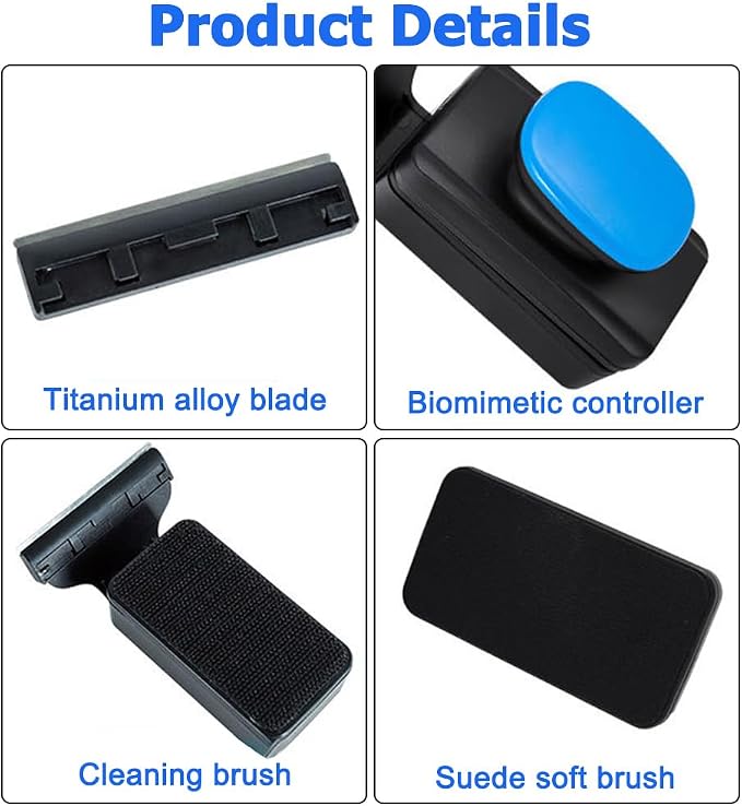 MiOYOOW Magnetic Aquarium Glass Cleaner, Floating Aquarium Algae Scraper No Scratch Aquarium Cleaning Tool for Small Fish Tanks Desktop Aquariums Freshwater Saltwater
