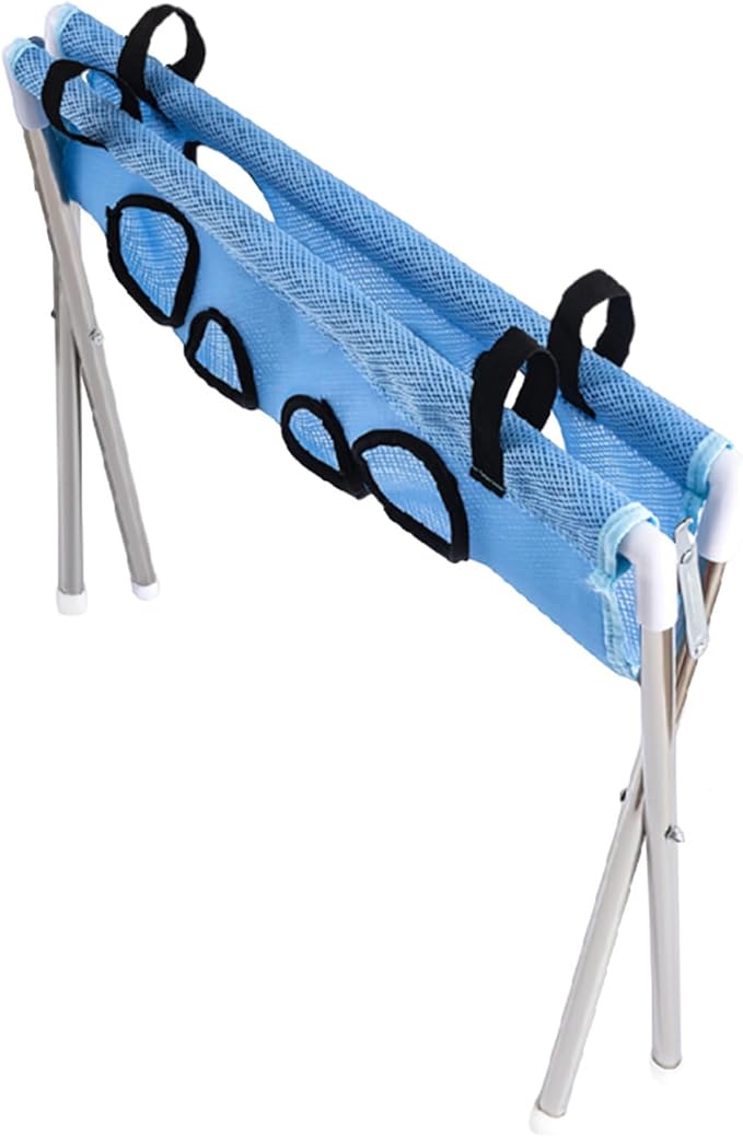 Cat Grooming Hanger – Multi Hole Pet Hammock, Adjustable Hanging Strap, Scratch Resistant Safety Mesh | Comfortable Restraint System, Practical Tool for Nail Trim Ear Care Bathing