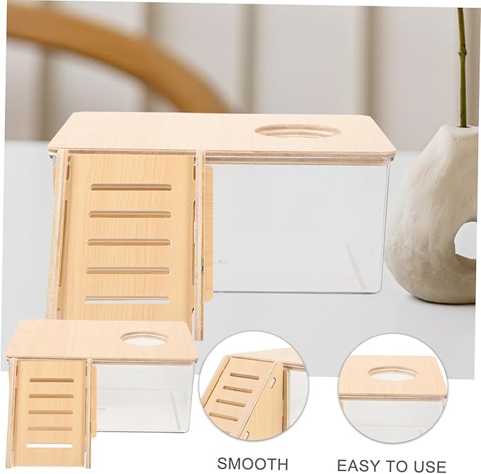 KESYOO 2pcs Acrylic Hamster Bath Box Gerbils Bath Sand Tub for Hamsters Chinchilla Dust