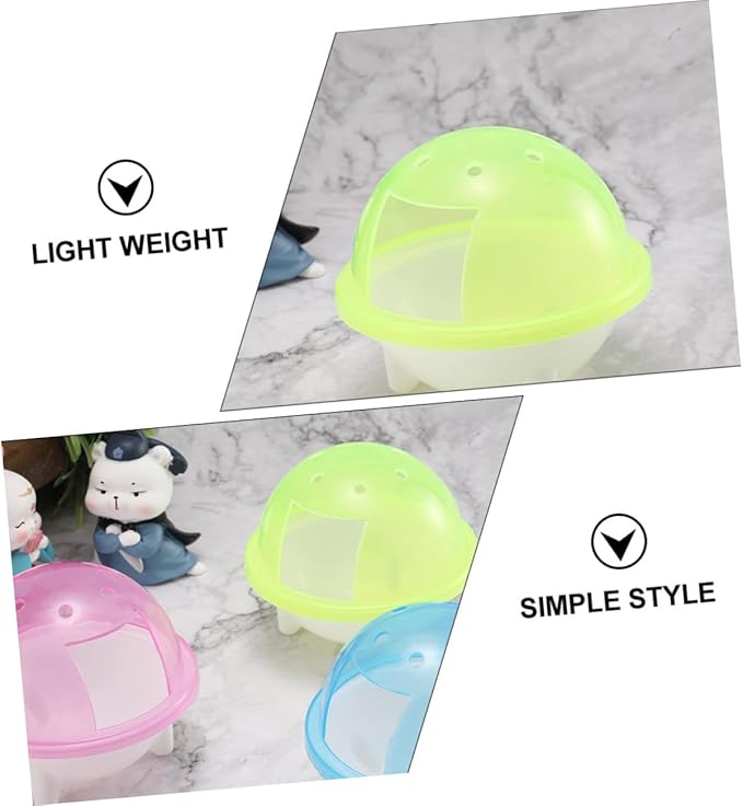 SUPVOX 3pcs Hamster Bathroom Chinchilla Dust Bath Guinea Pig Hideout Pet Cleaning Bath Tub