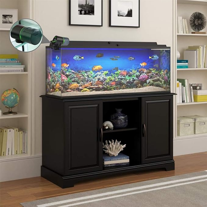 Automatic Fish Feeders - Digital Auto Aquarium Feeder with USB Rechargeable Timer and Fish Food Dispenser