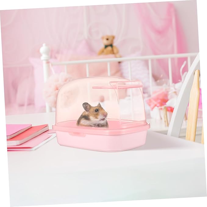 COLLBATH Chinchilla Sand Bath Large Chinchilla Dust Bath for Hamsters Plastic Sand Bathroom