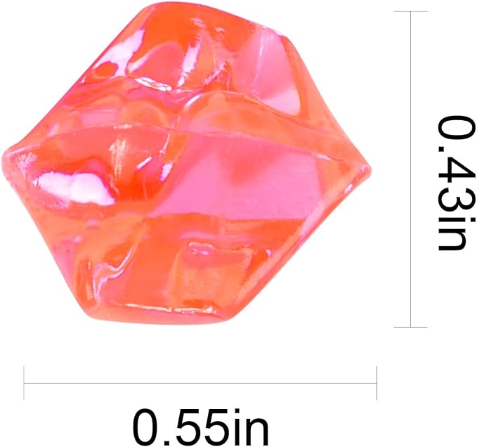 1.1Lb 800Pcs Fake Ice Cubes Clear Artificial Ice Diamonds Acrylic Rocks Vase Fillers for Centerpieces Wedding Christmas Party Table Desktop Fountain Accessories Fish Tank Aquarium Decorations