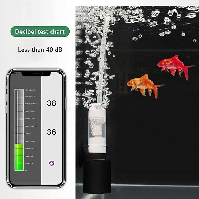 HIERYAN Mini Filter, Mini Aquarium Single Sponge Quiet Filter 1-10 Gallon | 3-in-1 Filtration Ultra Quiet for Small Fish Tank