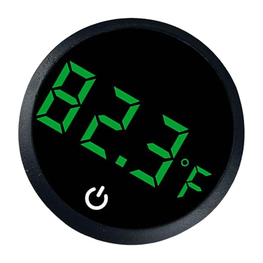 Fishtanks Digital Thermometers LED Display Accurate Temperature Gauge for Reptiles Tanks Wth Stick on Rechargeable Design LED Display Thermometers