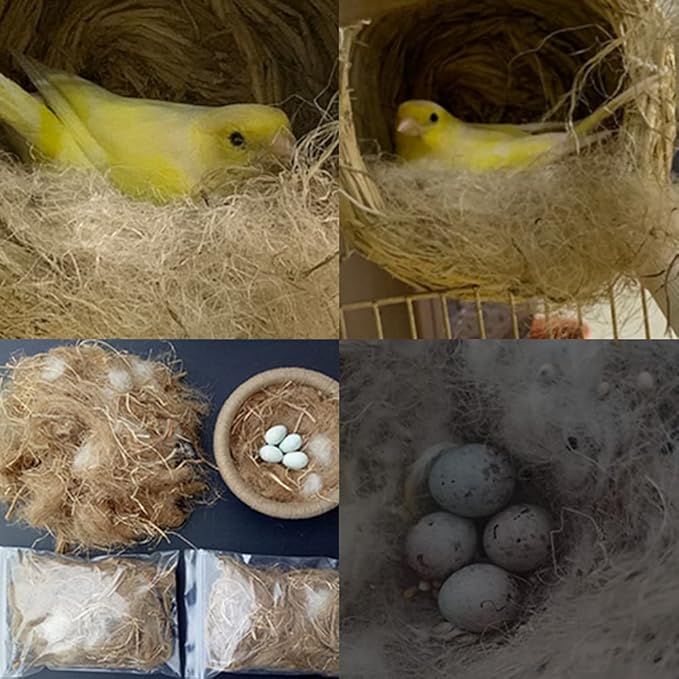 1.4 Oz Natural Bird Nesting Materials, Bird Nest Bedding Material, Great for Nest Building for Bird Small Animals