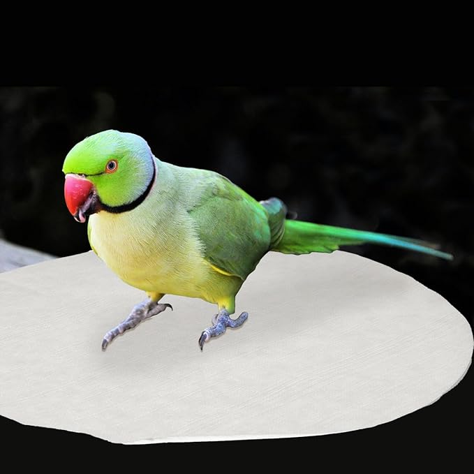 UPKOCH Bird Cage Liner Papers Disposable Cushion Pads 11.81X11.81 Inch Absorbent Waterproof Pet Cage Mats for Parrot and Round Bird Cages Indoor Use