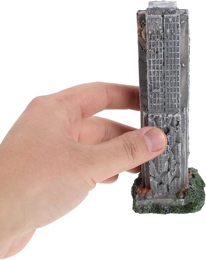 3pcs Resin Aquarium Castle Ruins Decoration for Fish Tank Hideout, Realistic Broken City Building Model, Versatile Compatibility and Resistant to Fading, for Aquarium and Terrarium