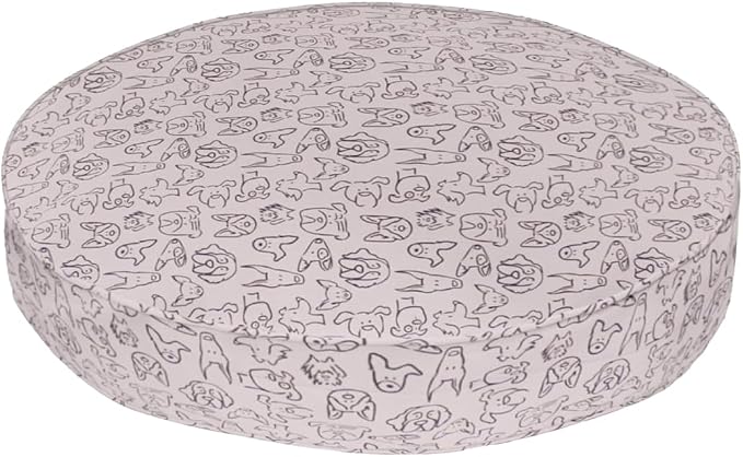 Molly Mutt Only You Dog Bed Duvet Cover, 100% Cotton Canvas Cover for Dog, Puppy, or Cat Bed, Durable, Washable, and Free of Harmful Chemicals, Round, 36"x5"