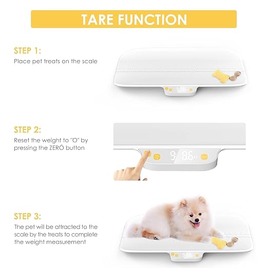 Digital Pet Scale, Baby Scale, Precision0.08oz, Max 30kg/66lbs, Auto-Hold, Integrated Design Without Disassembly, Suitable for Cats, Small Breed Dogs, Infants, and Young Children