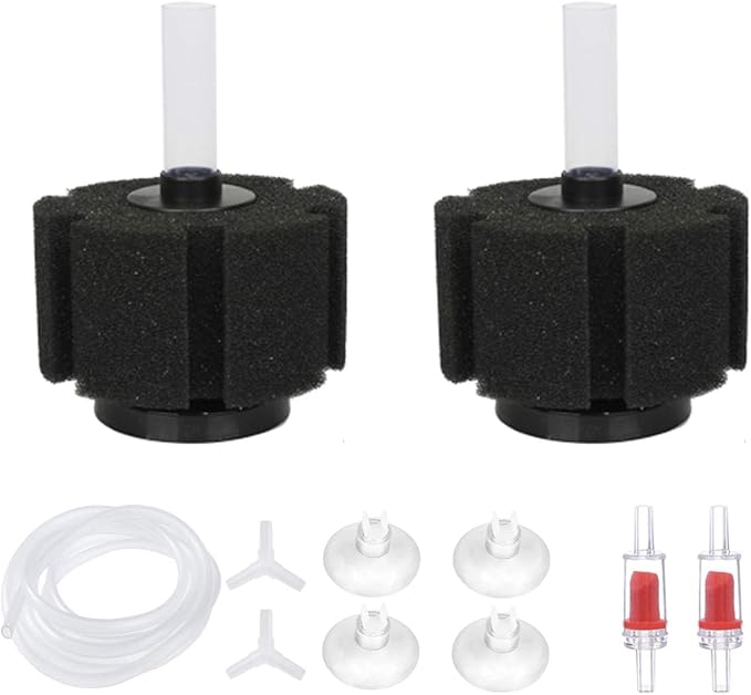 Aquarium Sponge Filter with Airline Tubing for 55 Gallon Fish Tank | Betta, Nano, Shrimp, Fry