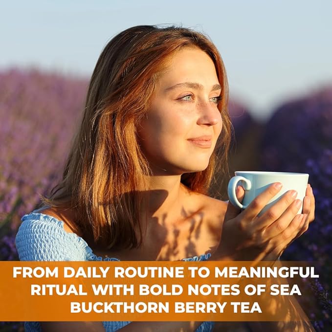 4 oz. Sea Buckthorn Berry Herbal Tea (Hippophae rhamnoides) – 113g Dried Sea Buckthorn Berries Té de Espino Amarillo