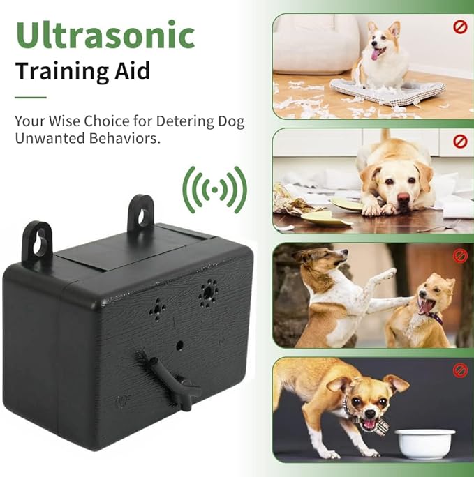 Anti Barking Device, Dog Barking Control Devices,Ultrasonic Dog Bark Deterrent, Mini Sonic Repellent 50 FT Control Range Safe for Dogs Portable Indoor & Outdoor