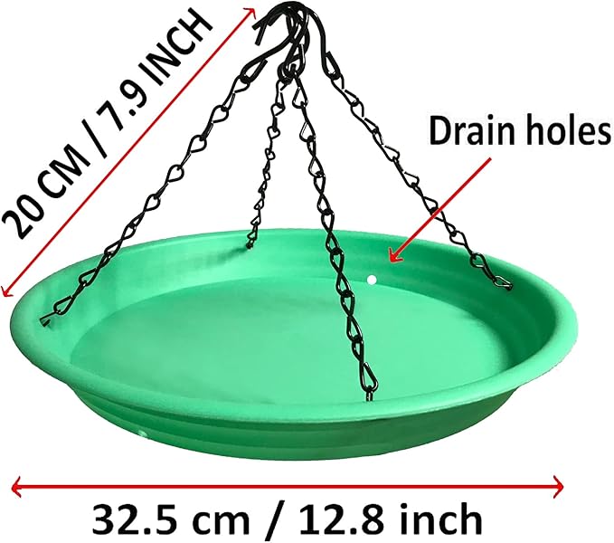 Bird Seed Catcher Tray Platform Feeder Hanging Tray - Fits Most feeders Catches Most Falling Seed and Husk, Bird Feeders and Accessories for Attracting Birds Outdoors, Backyard, Garden (Green)