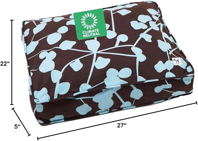 Molly Mutt Your Hand in Mine Dog Bed Duvet Cover, 100% Cotton Canvas Cover for Dog Bed, Puppy Bed, or Cat Bed, Durable, Washable, and Free of Harmful Chemicals, 22" x 27" x 5"