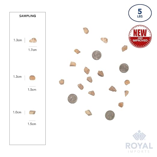 Royal Imports River Rocks, Aquarium Gravel – Marble 0.5"-0.75" - 5 lbs | Decorative Ornamental Vase Filler Pebbles for Potted Plants, Terrariums, Vases, Succulents, Fish Tank Gravel, DIY & Crafting