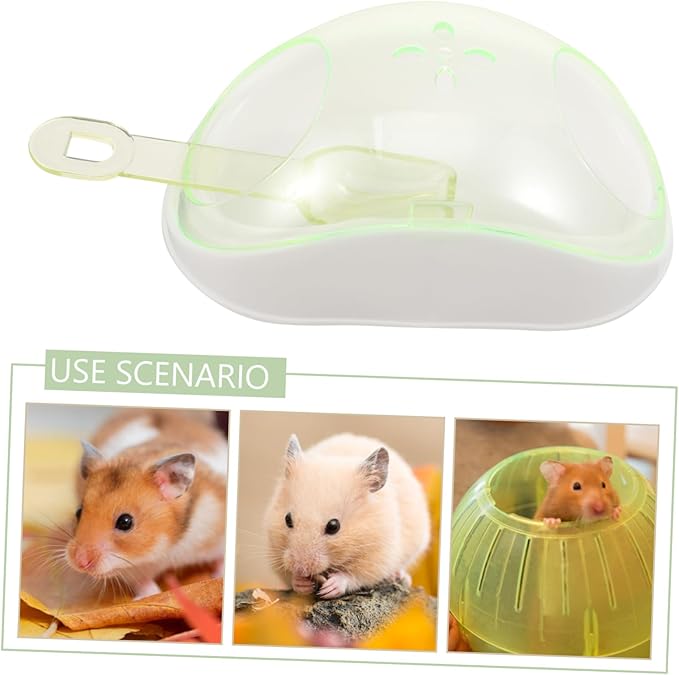 YARNOW 1set Hamster Bathing Container Sand Bath Kit for Hamsters Chinchilla Dust Bath Compact Pet Supply