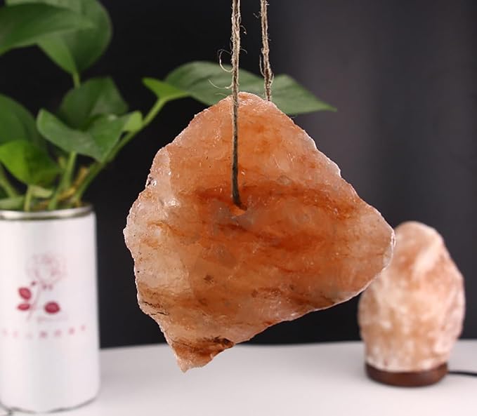 4Pcs Himalayan Small Animals Lick Salt Mineral Salt Block Organic Pink Salt Natural Salt Brick with Rope for Cats, Dogs, Rabbits and Animals