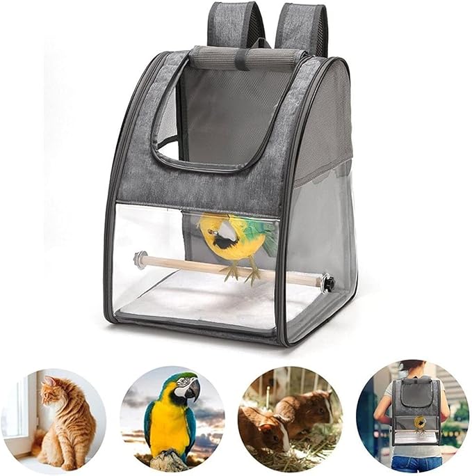 CHICKEN Birdcage Bird Parrot Travel Cage Foldable Portable Backpack Pet Parrot Cat and Dog Backpack Easy to Transport and Archive Outdoor Travel Supplies Bird Cages for Parakeets