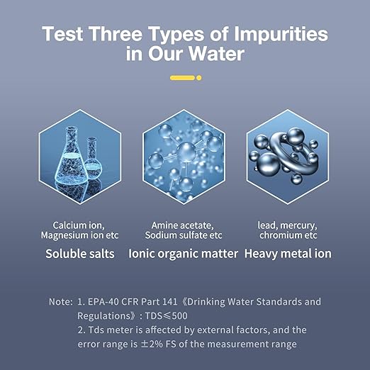 2025 All-New 4 in 1 Tds Meter Digital Water Tester - Accurate and Reliable TDS EC & Temp(°C,°F) Meter - 0-9999ppm - Professional Testing for Drinking Water, RO/DI System, Aquariums etc