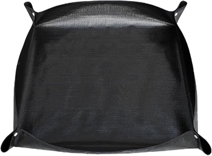 Oncpcare Large Waterproof Rabbit Playpen Mat 59×59 in (Black) – Reusable Floor Tarp and Cage Liner for Guinea Pig, Bunny, and Small Animal Habitat, Provides Spacious and Comfortable Play Area