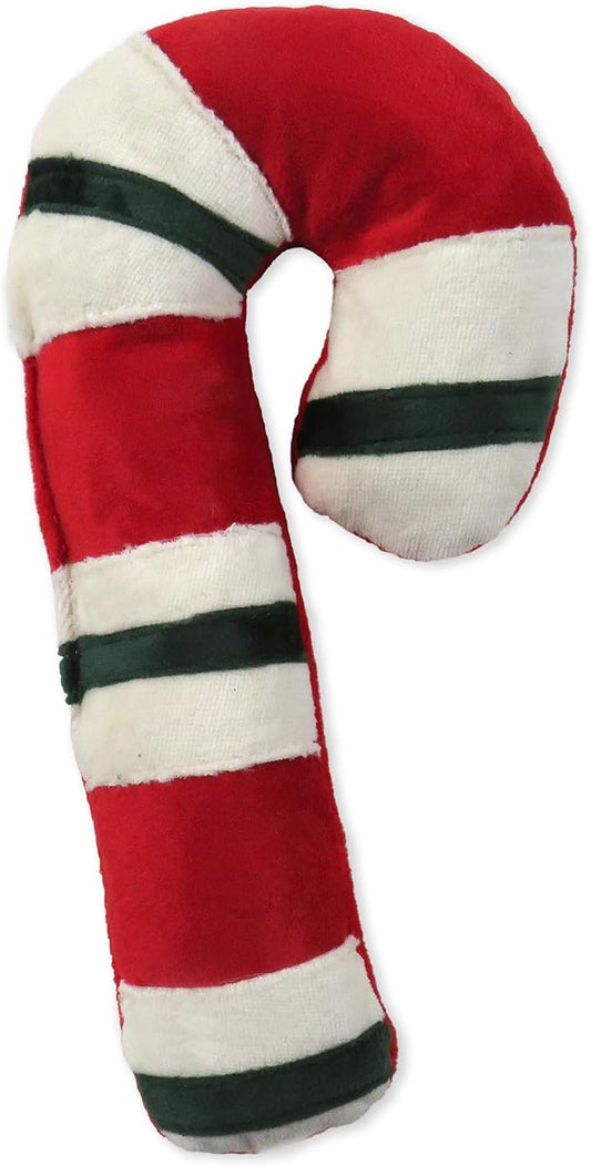 Pet Passion Multipack Stuffed Dog Toys Durable Cotton Canvas with Coconut Fill for All Pet Breeds, Candy Cane, One Size