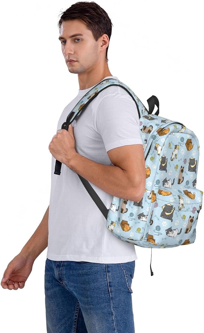 Cut cats Backpack for Women 16.9 inch Travel Casual Laptop Backpack Lightweight Waterproof Hiking Daypack