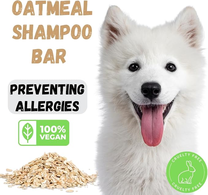 KELEBS Whitening Dog Shampoo Bar with Charcoal | White Dog Shampoo with Natural Ingredients for Sensitive Skin | 3 Bars
