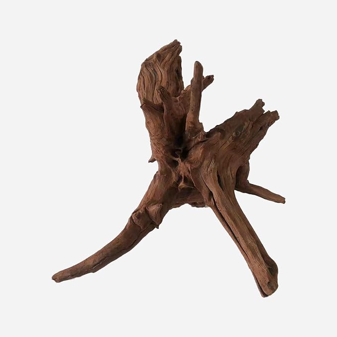 Natural Driftwood for Aquarium Decor, L14.57×W16.54×H14.96 Inches Large Drift Wood Decorations for Reptile Hide, Fish Tank, Optional Shapes