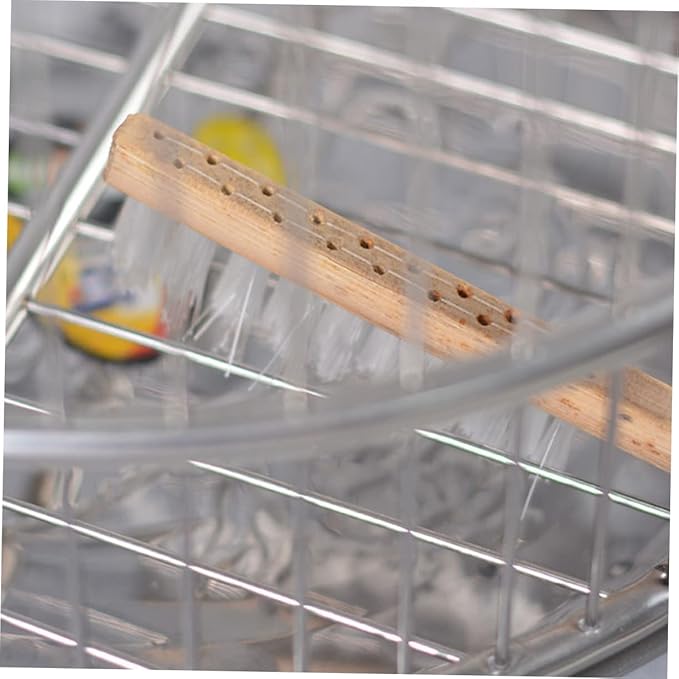 1pc Bird Cage Cleaning Brush Handle and Bristle Tool for Effortless Bird Dropping Cleanup for All Cage Types Easy Storage and Reach