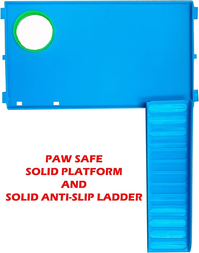 Mcage Large Muli-Level Hamster Mansion Mouse Habitat Gerbil Home Mice Rodent Rats Small Animal Critter Home Cage Expandable and Customizable with Hide House Food Dish Running Wheel Water Bottle