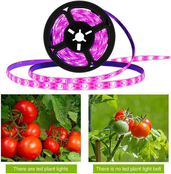 Plant Grow Light Strip 2835 SMD IP66 Waterproof Full Spectrum LED Light for Indoor Plants, Greenhouse, Aquarium, Garden, Flowers, Veg - USB Interface