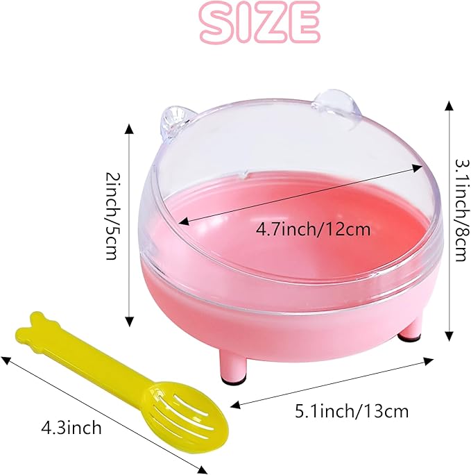 Hamster Sand Bath Container,Sandbox Toilet,Hamster Sand Bathtub with Cleaning Scoop,Gerbil Dust Bathtub for Hamsters Mice Lemming