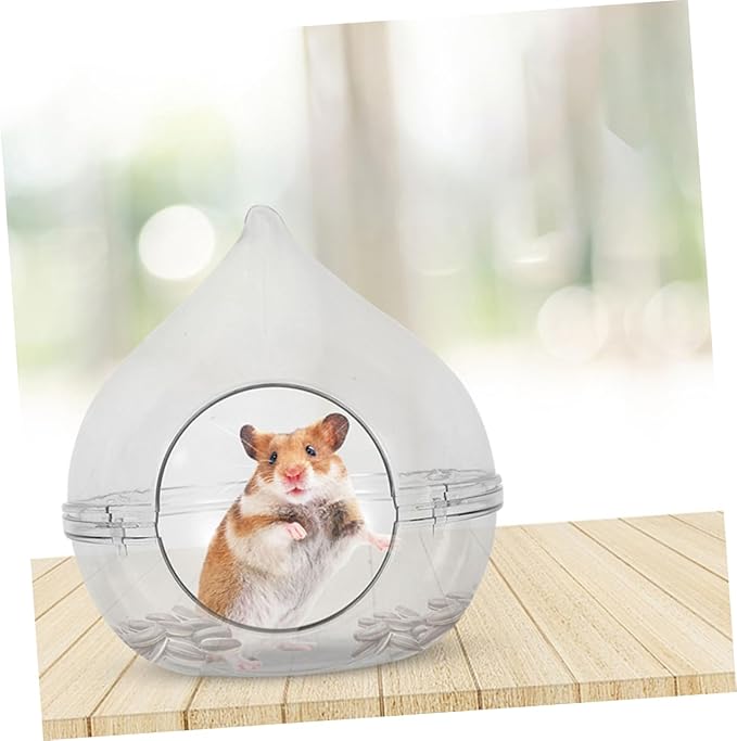 VICASKY Hamster Sand Bath Container Small Pet Dust Bath Case for Chinchillas and Gerbils Easy to and Store Durable Bath Basin for