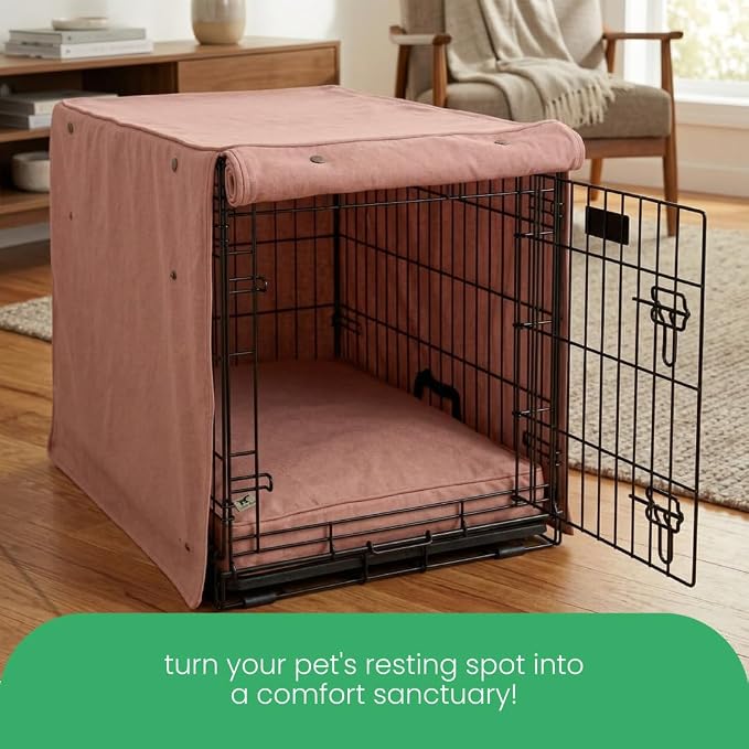 Molly Mutt Kyoto Dog Crate Cover, GOTS-Certified 100% Organic Cotton Canvas Cover for Dog or Puppy Kennel and Cage, Washable, Free of Harmful Chemicals, XX-Large, Fits 48"x30"x33" Crate