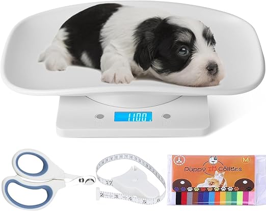 Digital Pet Scale,Puppy Scales for Weighing,Digital Small Animals Scales for Weighing,Whelping Supplies,Kitten Scale,Baby Scales for Newborn Dog Cat Crawl Pet,Capacity up to 33 lb,for New Pets Only
