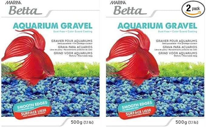 Marina Decorative Gravel, 1 lb, Blue, 12389 (Pack of 2)