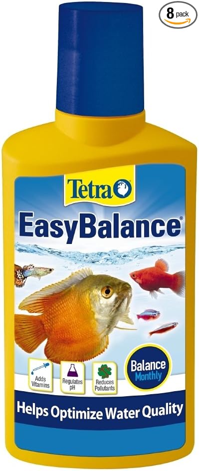 Tetra EasyBalance Water Conditioner for Aquariums, 8.45 oz | Stabilizes pH & kH, Reduces Phosphates Due to Waste Water, Adds Vitamins, Minerals & Electrolytes, Use Monthly