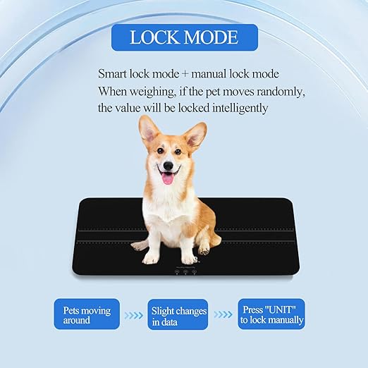 Digital Pet Scale for Small-Medium Dogs/Large Cat, Measuring Range: 0.45lbs-220lbs, Not Suitable for Large Dogs