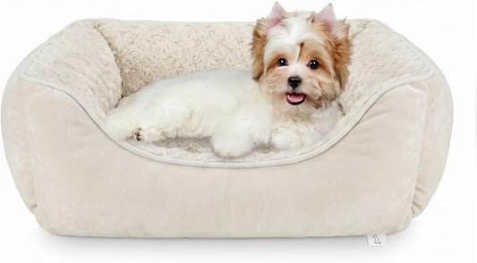 JOEJOY Rectangle Dog Bed for Large Medium Small Dogs - Washable Orthopedic Sofa Bed, Soft Breathable Puppy & Pet Cuddler, Durable Calming Dog Bed with Anti-Slip Bottom, Multiple Sizes