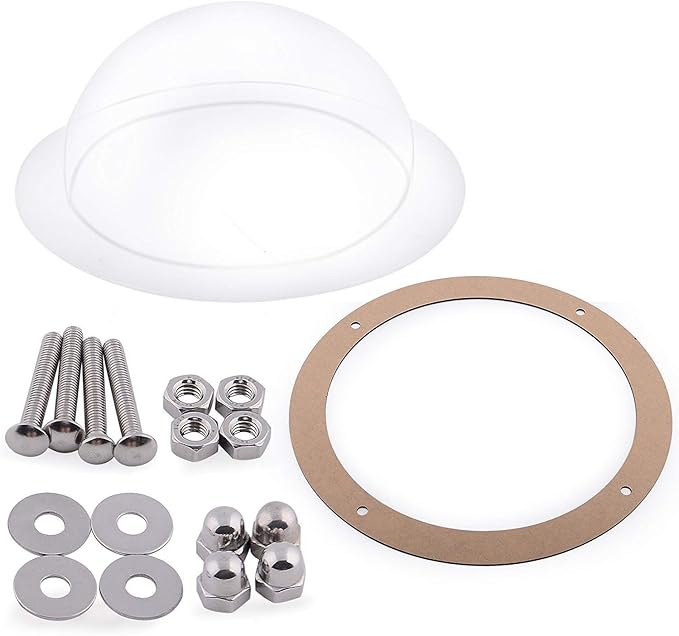 Clear Acrylic Dome, Dog Fence Window with Air Holes,Playground Clear Pet Dome View,Dog Bubble Peek Window, Inside Length 11.8 Inch and Deep 4.5inch（1 Pack）