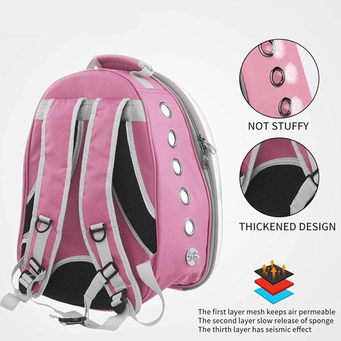 Bird Carriers Parrot Backpack Small Carrying Cage Outdoor Travel Comfortable Breathable Extensible Carrier Backbag 1Pcs Blue