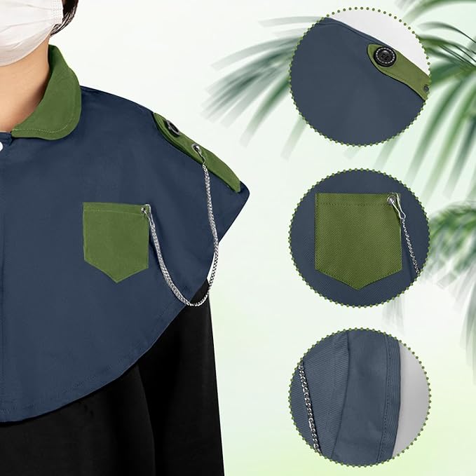Parrot Anti-Scratch Shoulder Stand Pet Bird Training Shoulder Protector Cape Parrots Poop Shawl Diaper Flight Suits for Macaws Cockatoos Parakeets Cockatiels (Blue)